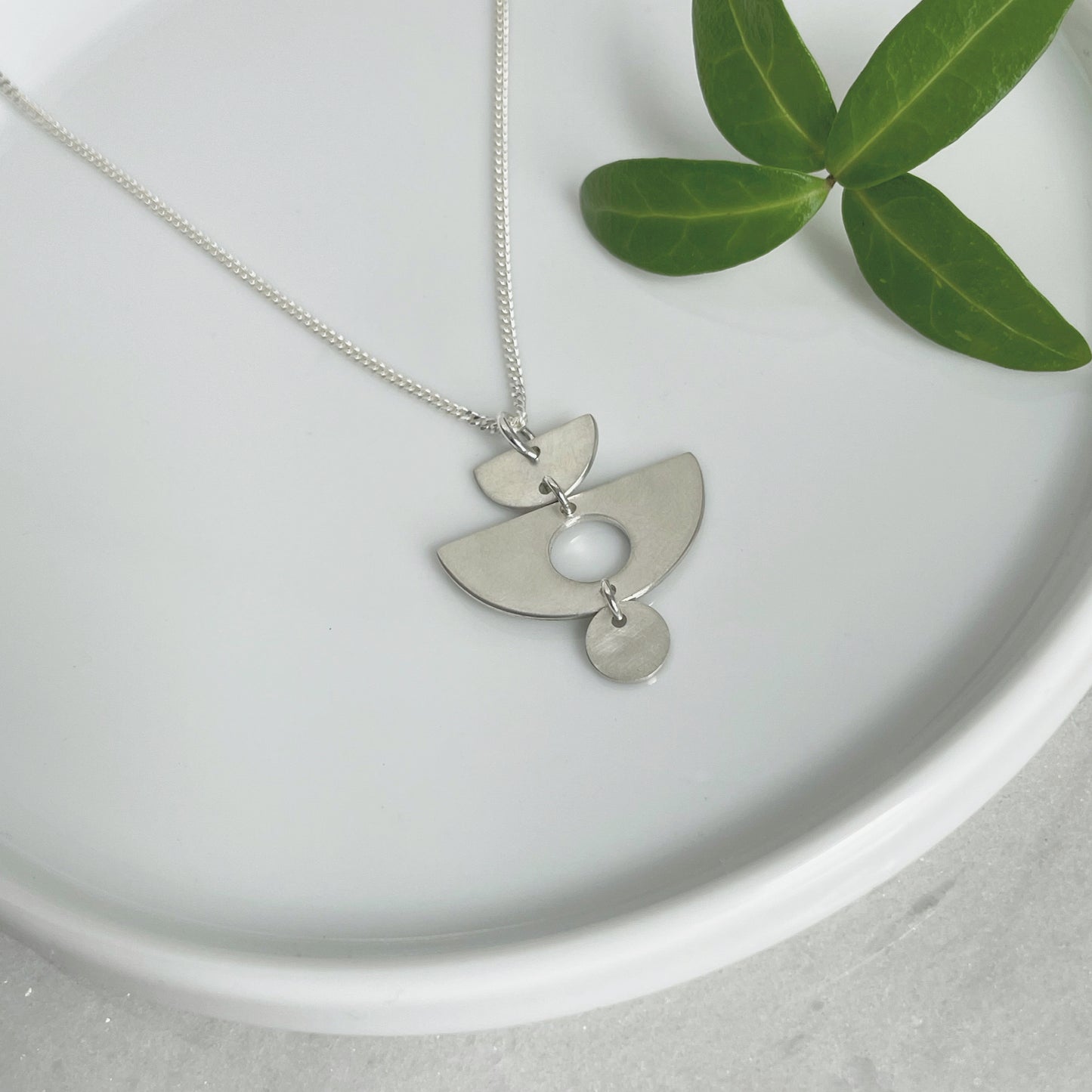 MODERNIST LINKED SHAPE PENDANT 3 - Genevieve Broughton