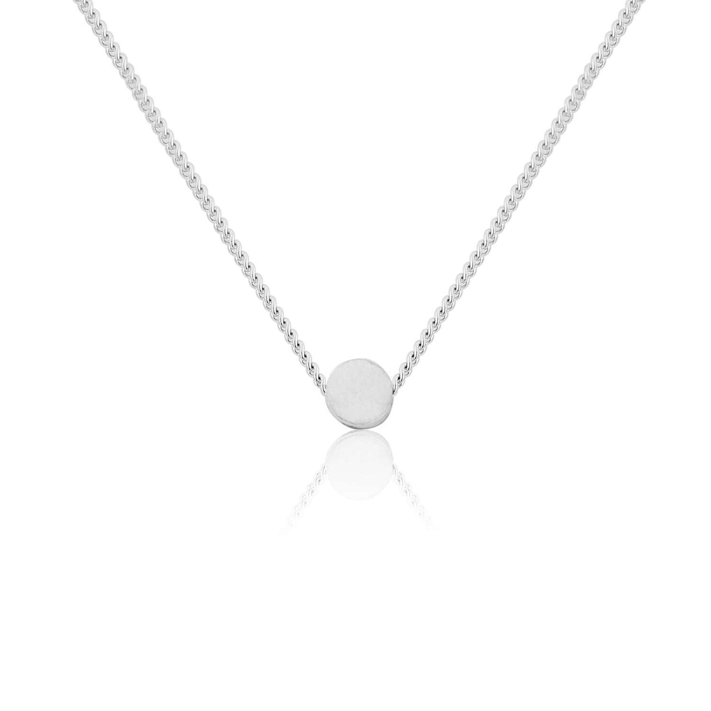 SILVER TINY CIRCLE NECKLACE - Genevieve Broughton