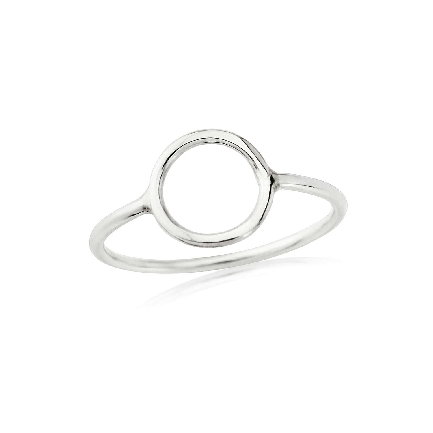 SILVER OPEN CIRCLE RING - Genevieve Broughton