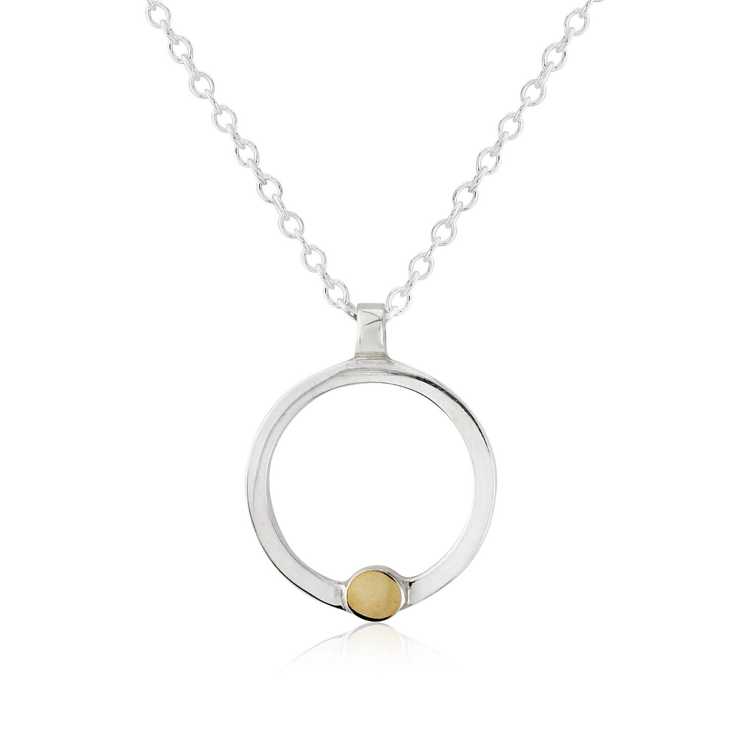 CIRCLE AND DOT NECKLACE - Genevieve Broughton