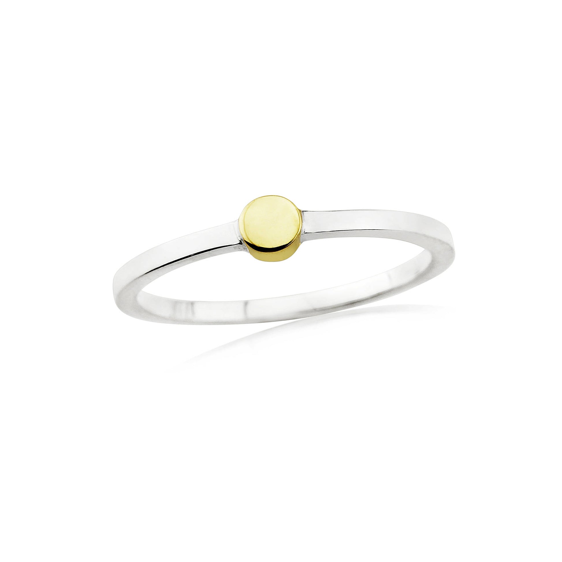 SILVER AND GOLD DOT RING - Genevieve Broughton