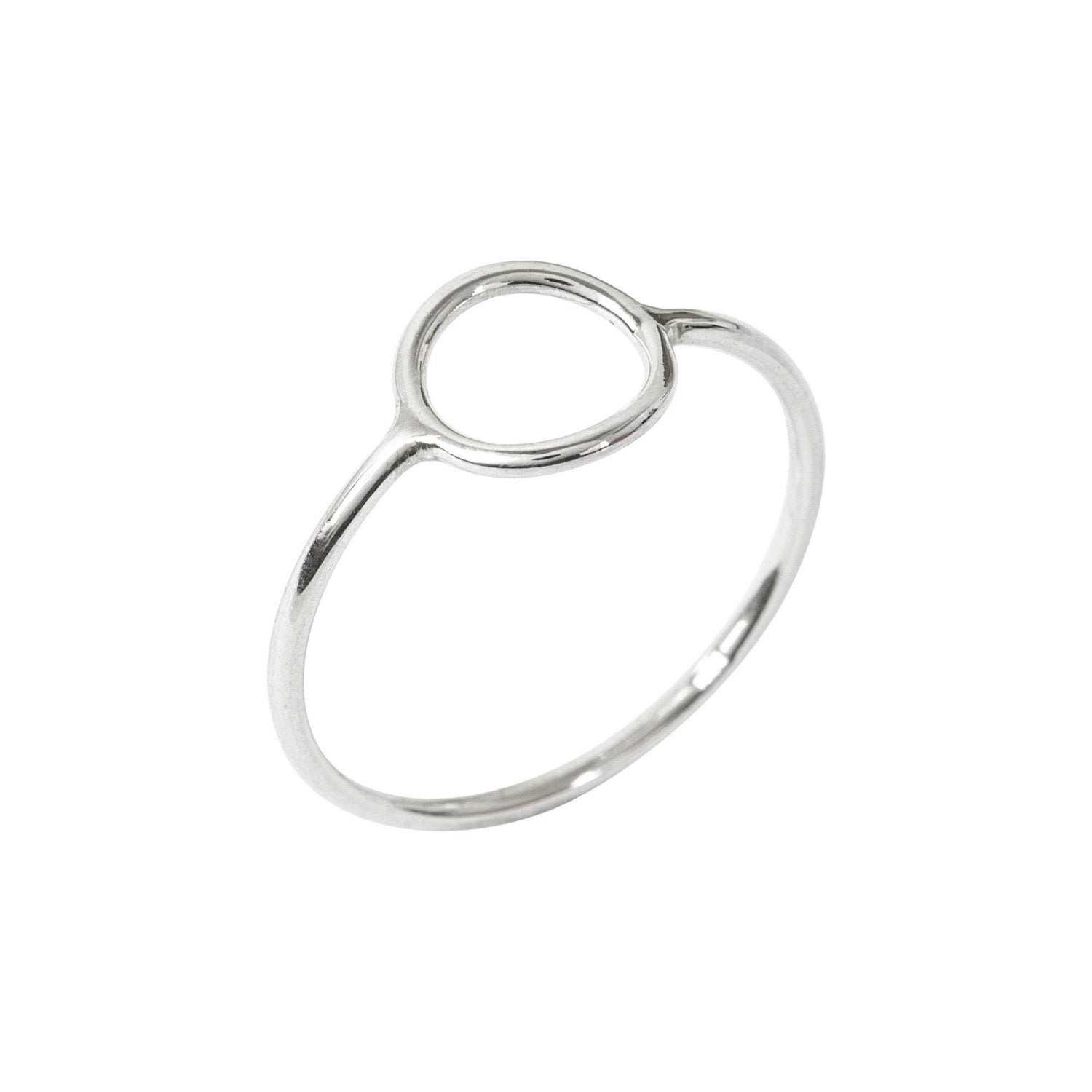 SILVER OPEN CIRCLE RING - Genevieve Broughton