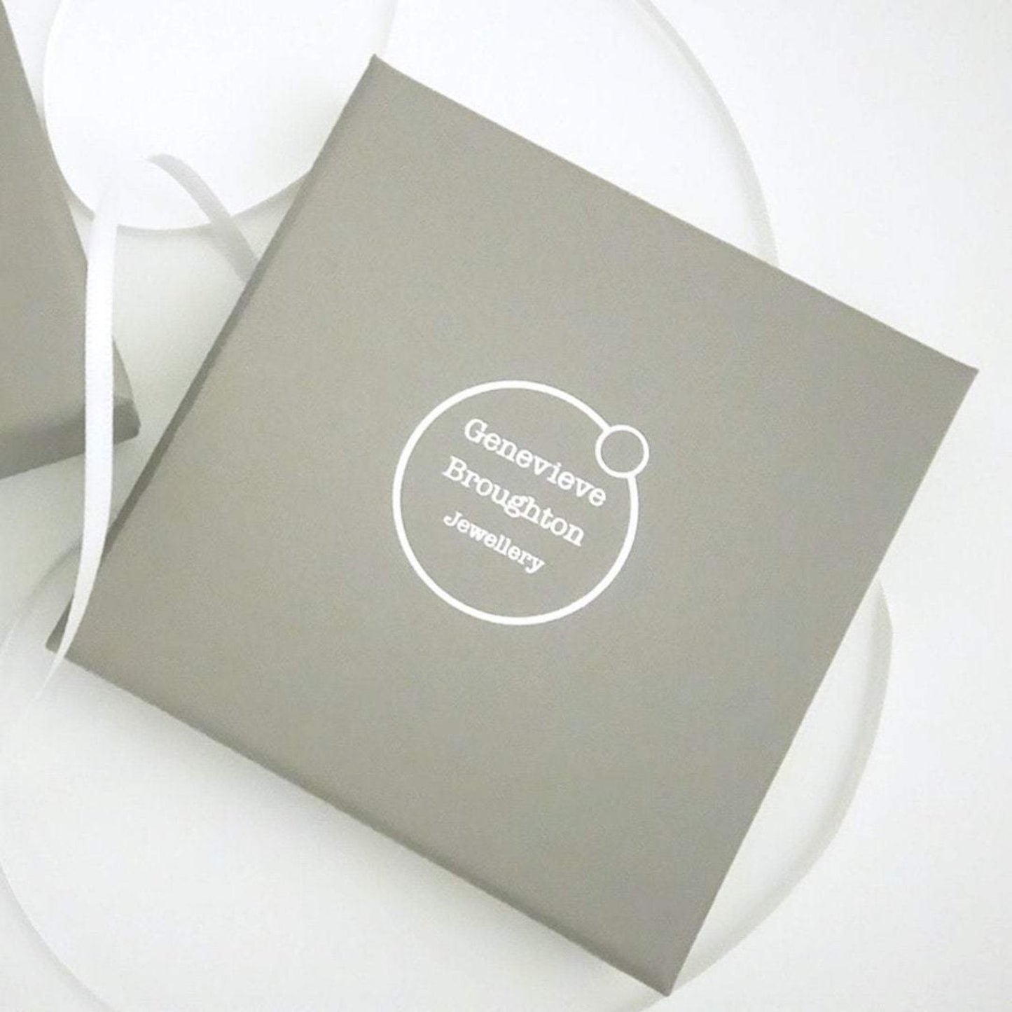 FLAT OPEN CIRCLE SILVER EARRINGS - Genevieve Broughton