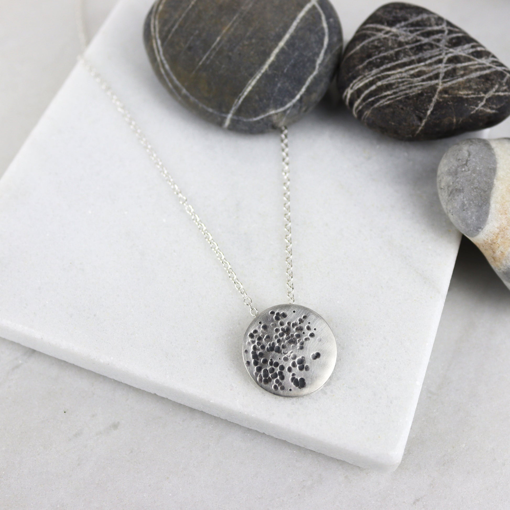 SILVER MOON NECKLACE - Genevieve Broughton