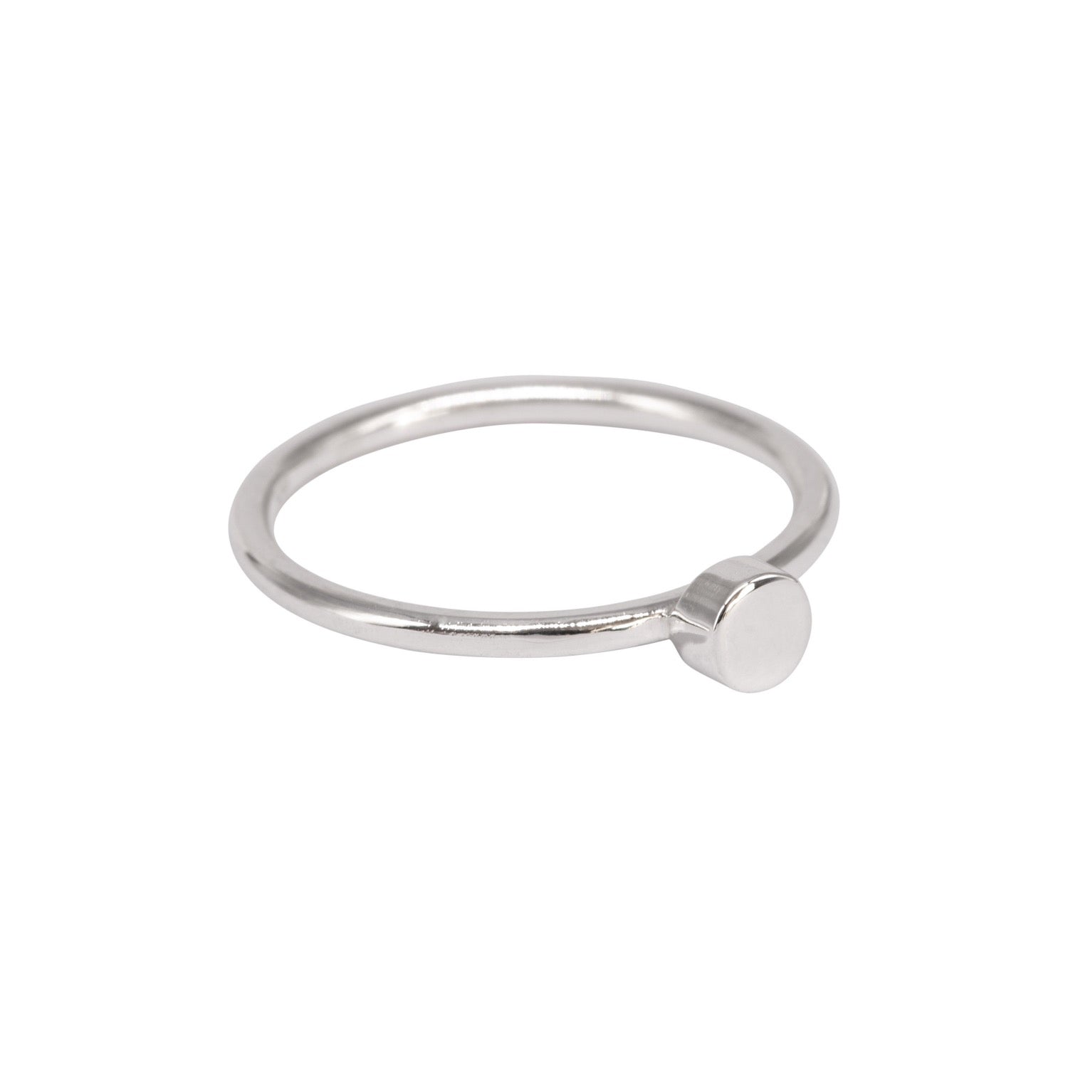 SILVER DOT STACKING RING - Genevieve Broughton