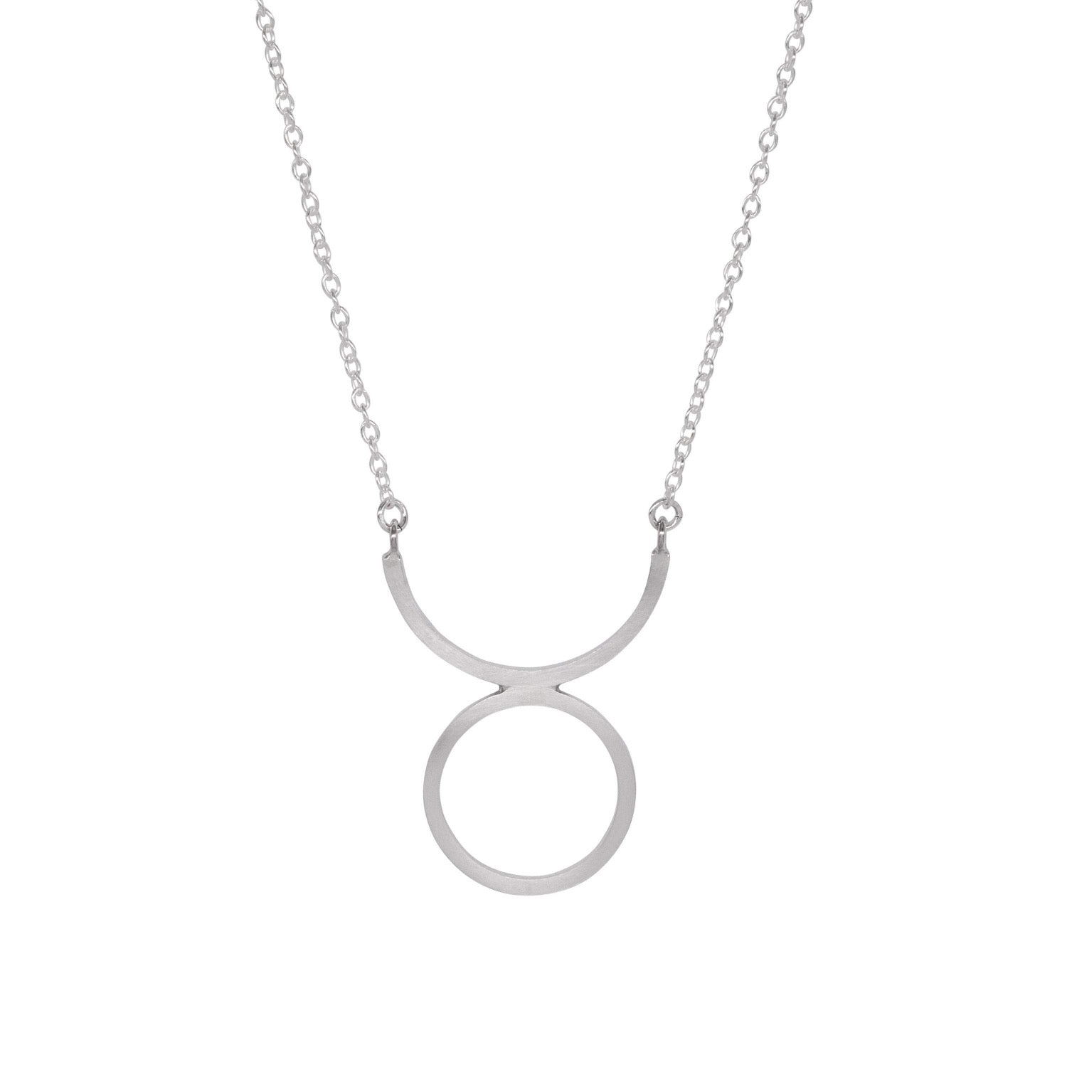 SILVER CIRCLE NECKLACE - Genevieve Broughton