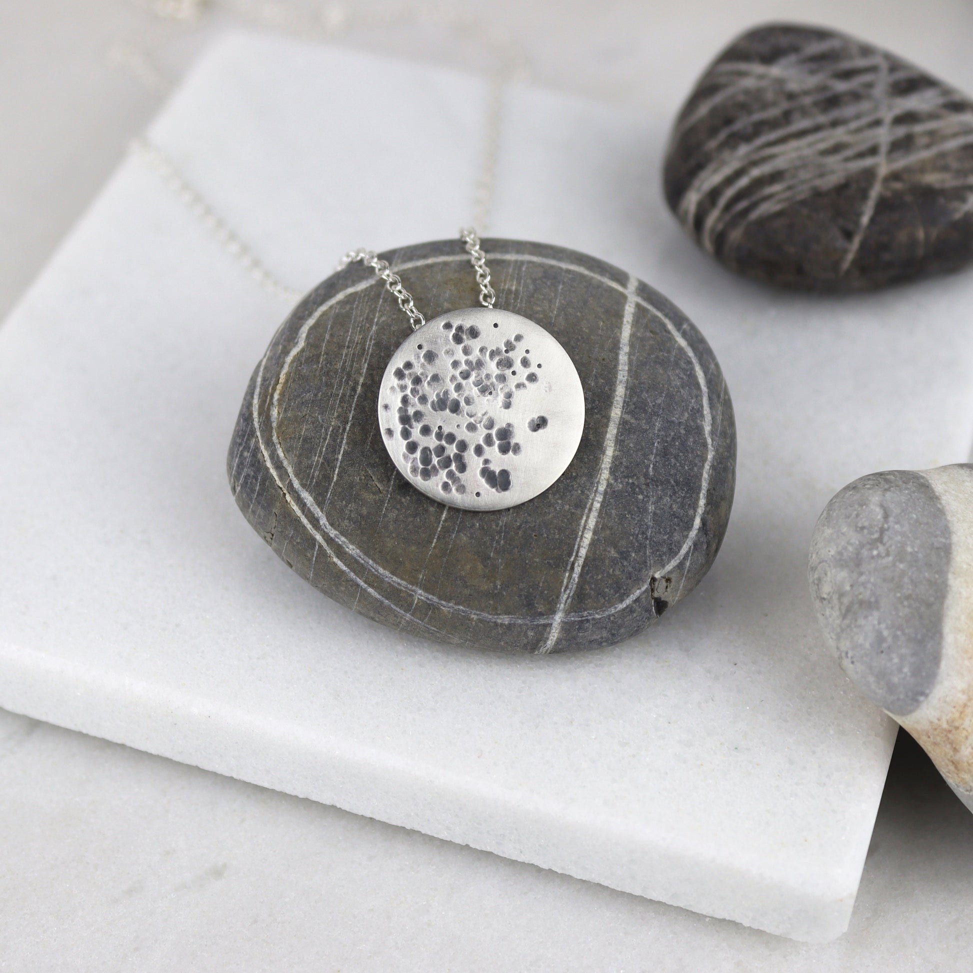 SILVER MOON NECKLACE - Genevieve Broughton