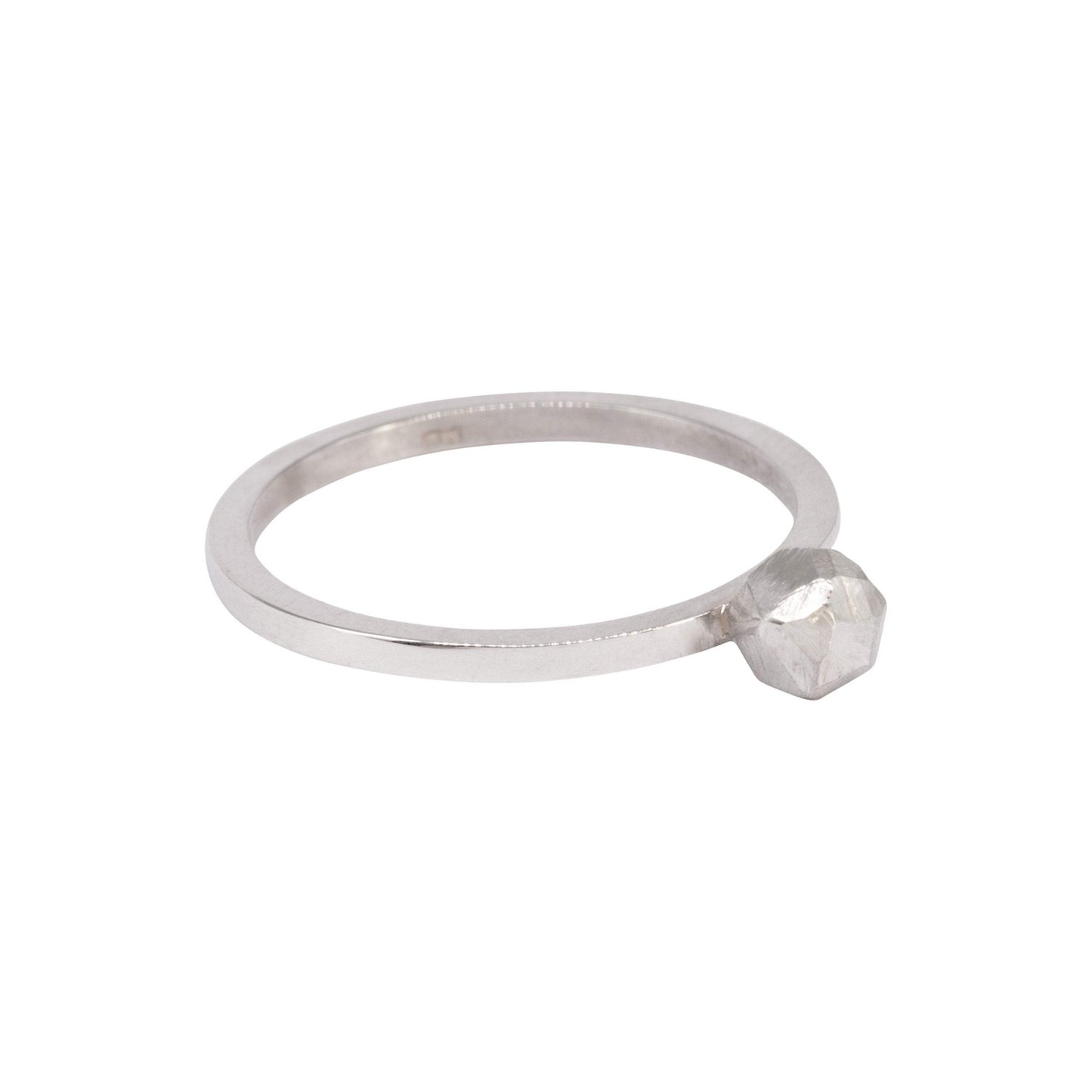 MINIMAL SILVER NUGGET RING - Genevieve Broughton
