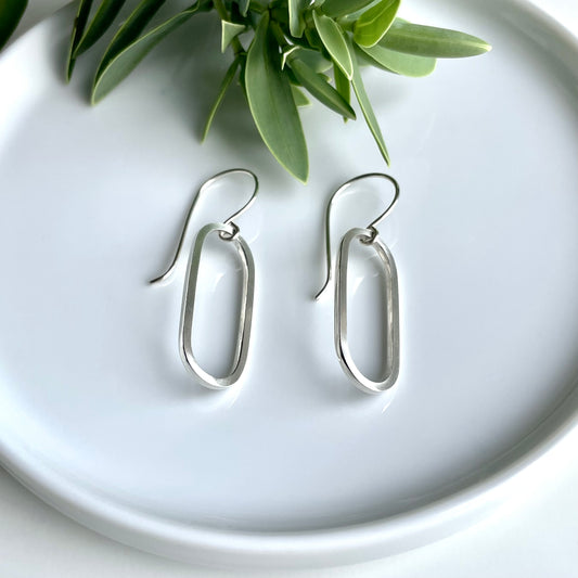 OVAL DROP EARRINGS - Genevieve Broughton