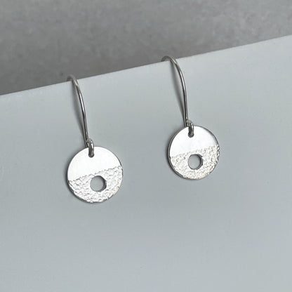 MODERNIST CIRCLE DROP EARRINGS - Genevieve Broughton