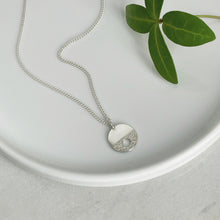 Load image into Gallery viewer, MODERNIST SMALL SILVER CIRCLE HOLE NECKLACE - Genevieve Broughton

