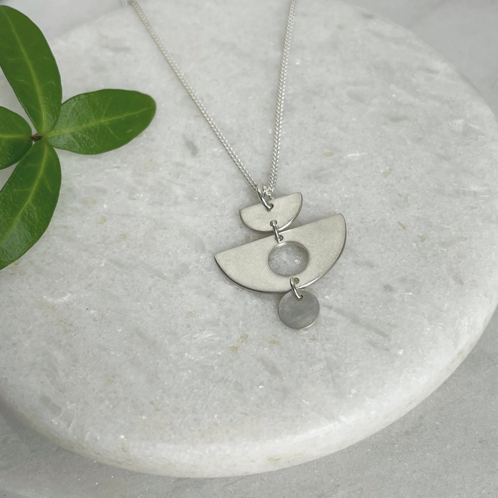 MODERNIST LINKED SHAPE PENDANT 3 - Genevieve Broughton