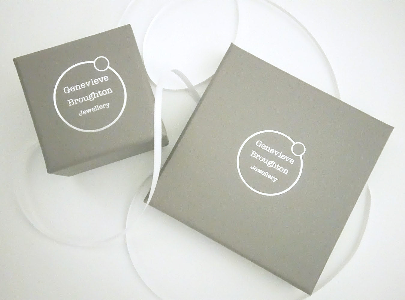 TINY SILVER TWO DOT NECKLACE - Genevieve Broughton