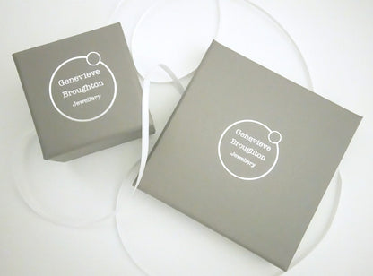 TINY SILVER TWO DOT NECKLACE - Genevieve Broughton