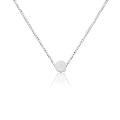 SILVER TINY CIRCLE NECKLACE - Genevieve Broughton