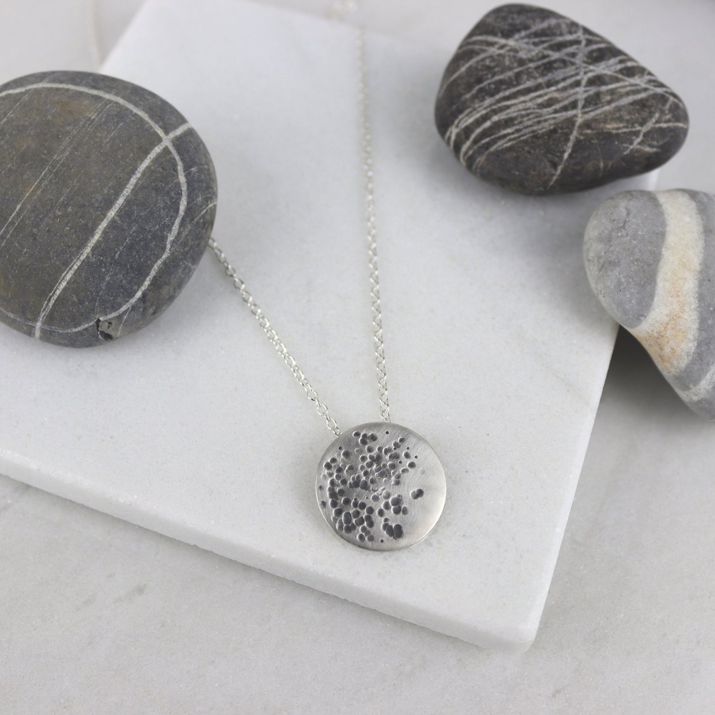 SILVER MOON NECKLACE - Genevieve Broughton