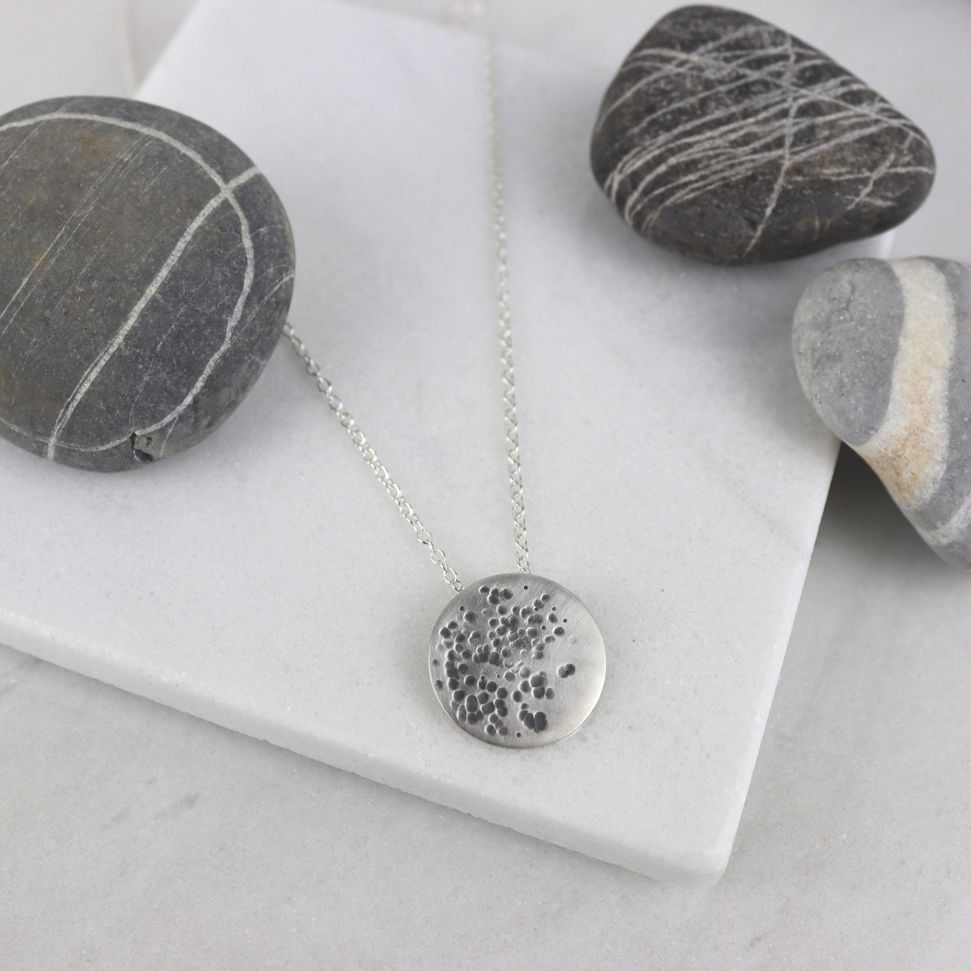 SILVER MOON NECKLACE - Genevieve Broughton