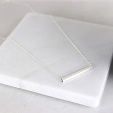 Load image into Gallery viewer, SILVER BAR NECKLACE - Genevieve Broughton
