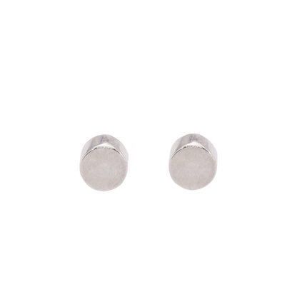 TINY SILVER DOT STUD EARRINGS - Genevieve Broughton