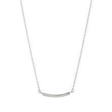 Load image into Gallery viewer, SILVER CURVED BAR NECKLACE - Genevieve Broughton
